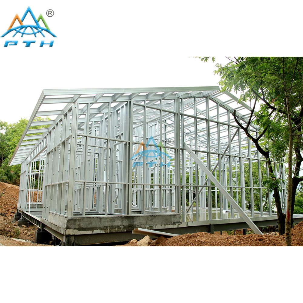 2017 Hot Sale Prefabricated Luxury Light Steel Prefab Villa